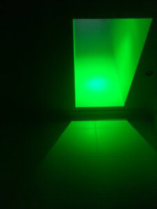 LED lights green