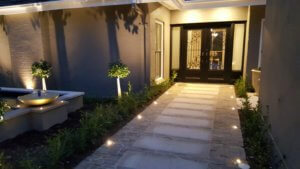 LED entry lights to house in Forrest