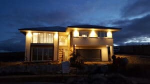 Front feature lights in Googong